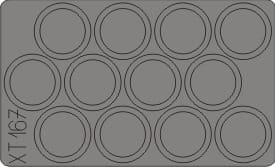 EDUARD XT167 - 1:35 M-7 Mid production wheel masks