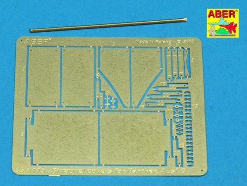 Przejdź do produktu ABER 35A115 - 1:35 Aditional shrapnel covers for Panther Ausf.G