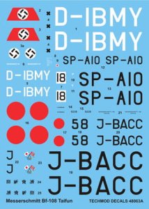 TECHMOD 48063 - 1:48 Messerschmitt Bf-108 Taifun