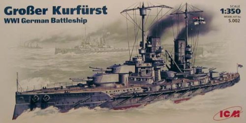 Przejdź do produktu ICM S.002 - 1:350 Großer Kurfürst , WWI German Battleship