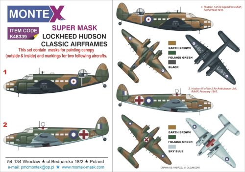 Przejdź do produktu MONTEX K48339 - 1:48 Lockheed Hudson