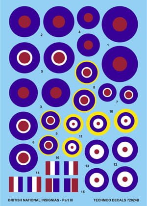 Przejdź do produktu TECHMOD 72024 - 1:72 British National Insignias Part 3