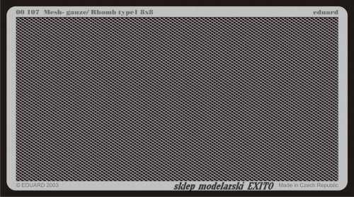 Przejdź do produktu EDUARD 00107 - Mesh - gauze/ Rhomb type 1 8x8