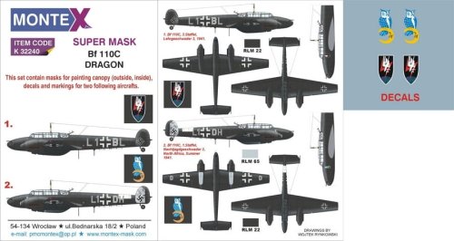 Przejdź do produktu MONTEX K32240 - 1:32 Messerschmitt Bf 110C