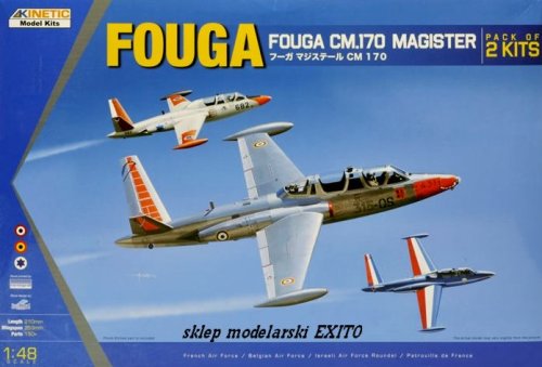Przejdź do produktu KINETIC 48051 - 1:48 Fouga CM.170 Magister