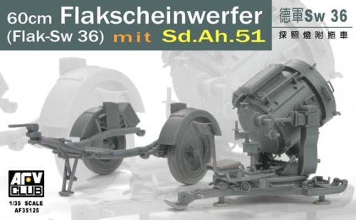 Przejdź do produktu AFV CLUB 35125 - 1:35 German SW-36 Serchlight with Sd.Ah.51 trailer