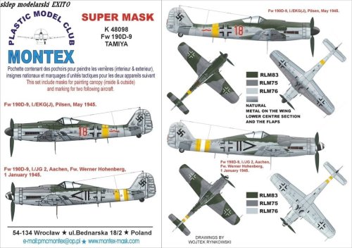 Przejdź do produktu MONTEX K48098 - 1:48 Fw-190 D-9