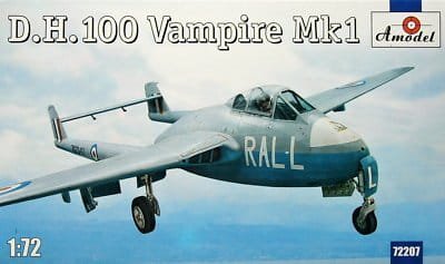 Przejdź do produktu AMODEL 72207 - 1:72 D.H.100 Vampire Mk.I