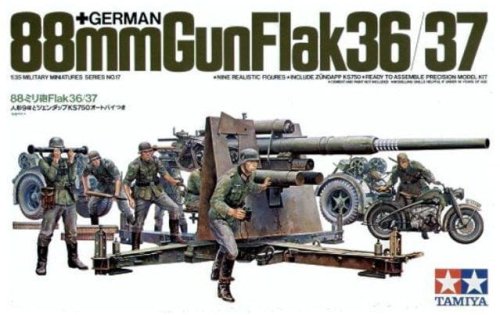 Przejdź do produktu TAMIYA 35017 - 1:35 German 88mm Gun Flak 36/37