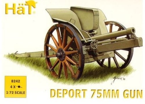 Przejdź do produktu HAT 8242 - 1:72 WWI Deport 75mm Gun