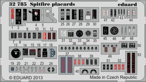 Przejdź do produktu EDUARD 32785 - 1:32 Spitfire placards