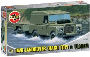 Airfix 02324 - 1:76 LWB Land Rover Hard Top & Trailer