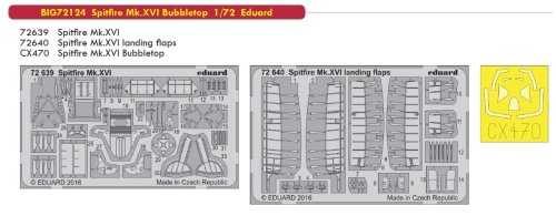 Przejdź do produktu EDUARD BIG72124 - 1:72 Spitfire Mk.XVI Bubbletop
