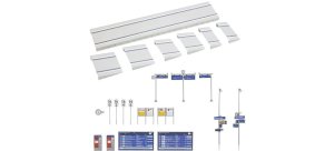 FALLER 120202 H0 - Nowoczesny peron z akcesoriami