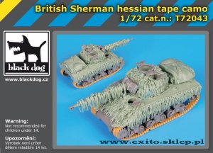 BLACK DOG T72043 - 1:72 British Sherman hessian tape camo