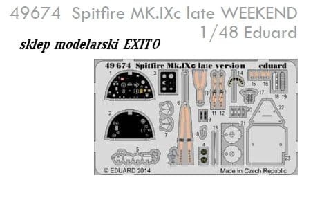 Przejdź do produktu EDUARD 49674 - 1:48 Spitfire MK.IXc late