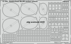 EDUARD 72584 - 1:72 Sunderland Mk.III surface panels