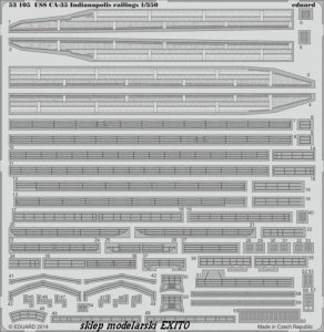 EDUARD 53105 - 1:350 USS CA-35 Indianapolis railings