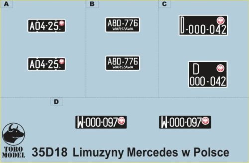 Przejdź do produktu TORO MODEL 35D18 - 1:35 Limuzyny Mercedes-Benz w Polsce