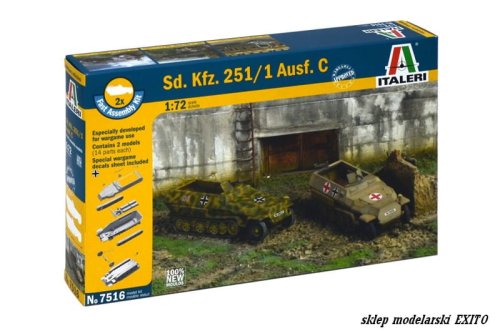 Przejdź do produktu ITALERI 7516 - 1:72 Sd.Kfz. 251/1 Ausf. C