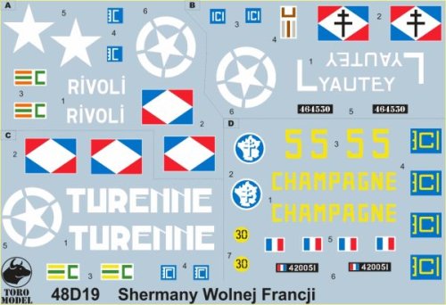 Przejdź do produktu TORO MODEL 48D19 - 1:48 Shermany Wolnej Francji cz.1