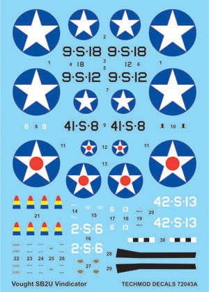 Przejdź do produktu TECHMOD 72043 - 1:72 Vought SB2U Vindicator