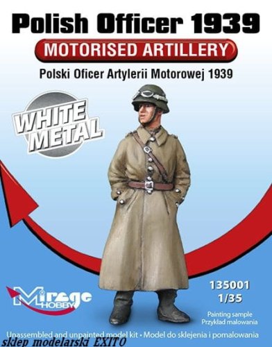 Przejdź do produktu MIRAGE 135001 - 1:35 Polski Oficer Artylerii Motorowej 1939