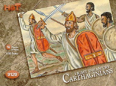 Przejdź do produktu HAT 9120 - 1:32 Hannibals Carthaginians - African Light Infantry