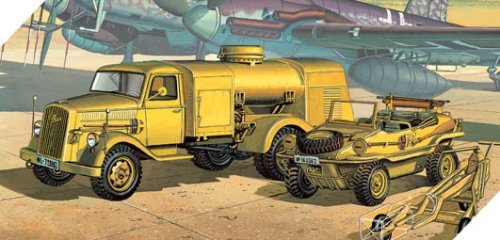 Przejdź do produktu ACADEMY 13401 - 1:72 German Fuel Truck & Schwimmwagen