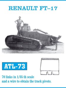 Friulmodel ATL-073 - 1:35 Metalowe gąsienice Renault FT-17