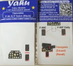 YAHU YMA4896 - 1:48 F-86 E/F Sabre (Black) tablica przyrządów