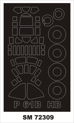 Przejdź do produktu MONTEX SM72309 - 1:72 P-61B