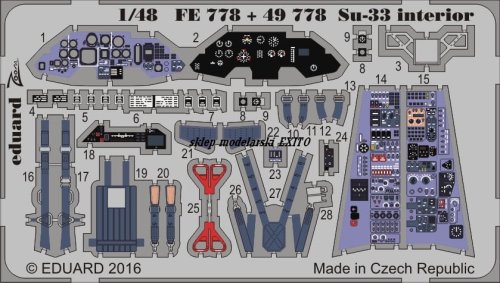 Przejdź do produktu EDUARD 49778 - 1:48 Su-33 interior
