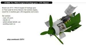 EDUARD 672088 - 1:72 Fw 190A-8 engine & fuselage guns