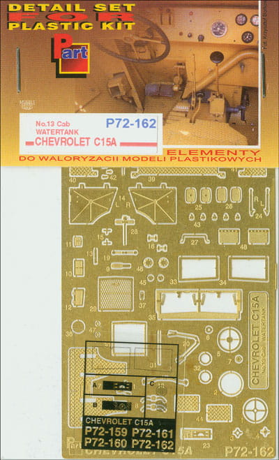 Przejdź do produktu PART P72162 - 1:72 Chevrolet C.15A No.13 Cab Watertank