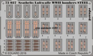 EDUARD 73037 - 1:72 Seatbelts Luftwaffe WWII bombers - Steel