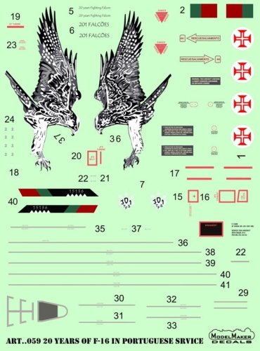 Przejdź do produktu MODELMAKER D72059 - 1:72 20 Years of F-16 in Portuguese service