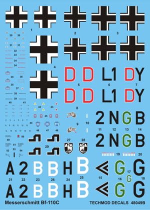 Przejdź do produktu TECHMOD 48049 - 1:48 Messerschmitt Bf-110C