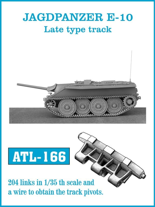 Przejdź do produktu Friulmodel ATL-166 - 1:35 Metalowe gąsienice Jagdpanzer E-10 typ późny