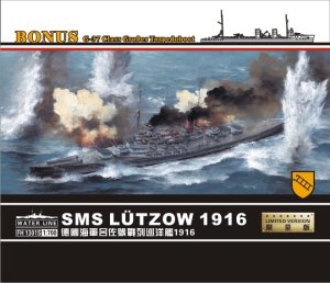 FLYHAWK 1301S - 1:700 SMS Lutzow 1916 German Battlecruiser w/ G-37 Class Torpedoboot - Limited Edition