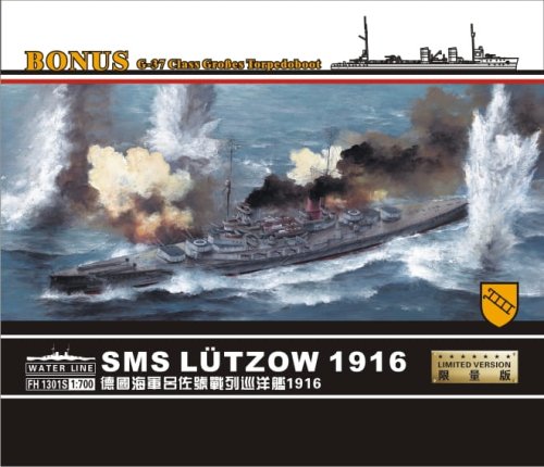 Przejdź do produktu FLYHAWK 1301S - 1:700 SMS Lutzow 1916 German Battlecruiser w/ G-37 Class Torpedoboot - Limited Edition