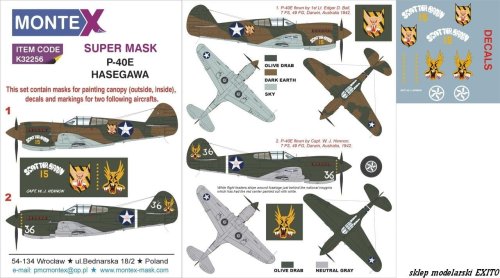 Przejdź do produktu MONTEX K32256 - 1:32 P-40E Warhawk