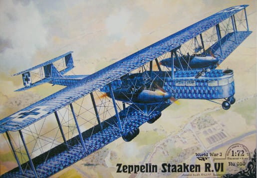 Przejdź do produktu RODEN 050 - 1:72 Zeppelin Staaken R.VI (Aviatik, 52/17)