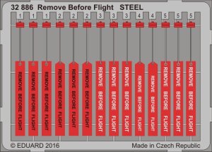 EDUARD 32886 - 1:32 Remove Before Flight - Steel