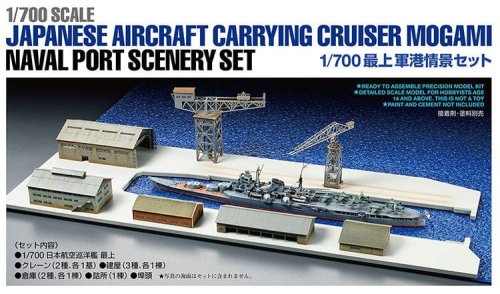 Przejdź do produktu TAMIYA 25416 - 1:700 Japanese Aircraft Carrying Cruiser Mogami - Naval Port Scenery Set