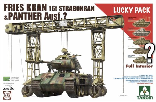 Przejdź do produktu TAKOM 2108 - 1:35 Fries Kran 16t Strabokran & Panther Ausf. ? Lucky Pack (Full Interior)
