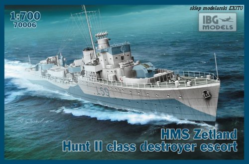 Przejdź do produktu IBG 70006 - 1:700 HMS Zetland 1942 Hunt II class destroyer escort
