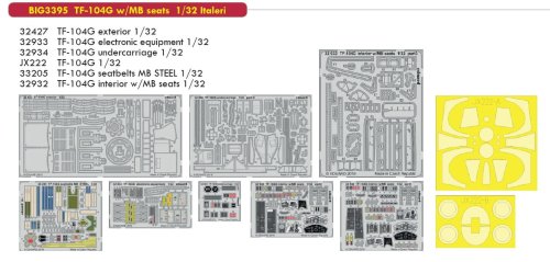 Przejdź do produktu EDUARD BIG3395 - 1:32 TF-104G w/MB seats