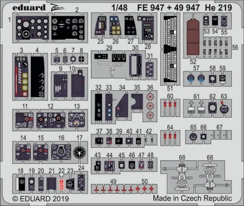 Przejdź do produktu EDUARD FE947 - 1:48 He 219
