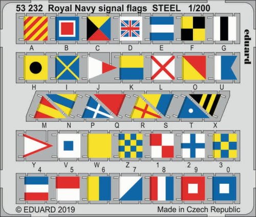 Przejdź do produktu EDUARD 53232 - 1:200 Royal Navy signal flags - Steel
